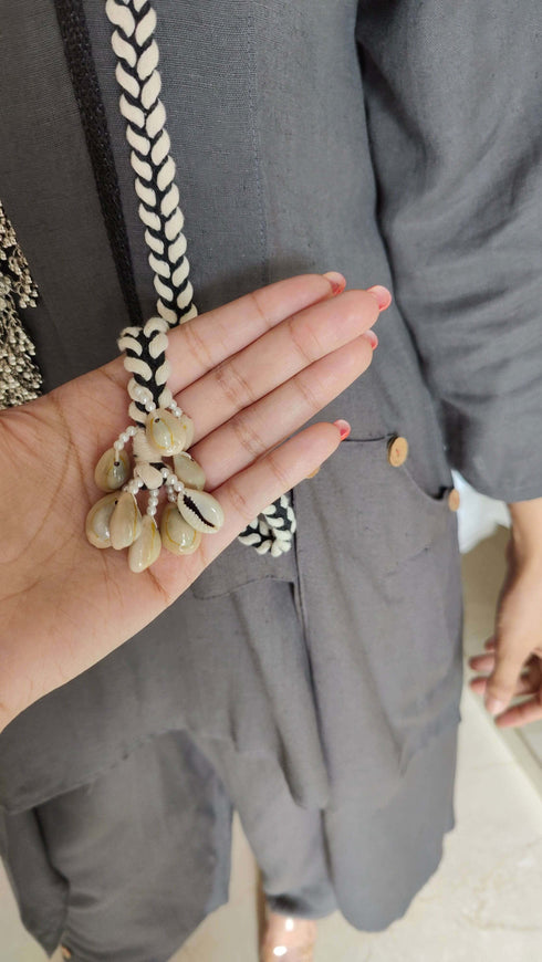 Grey Three Piece Shell Co ord Set